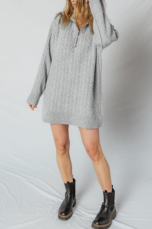 Sofia Ribbed Trim Loose Sweater