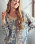 e Luna PLUS Tie Dye Print Sweatshirt