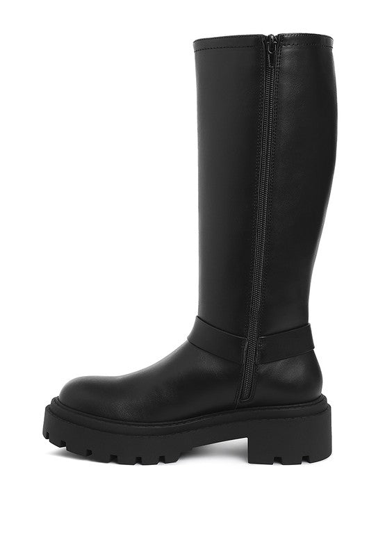 Taimen Harnes Detail Long Boots