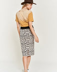 PLUS Jade By Jane Animal Print Sweater Skirt