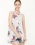 Plus Floral tunic