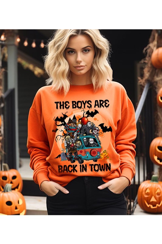 The Boys Are Back in Halloween Town Graphic Fleece Sweatshirt