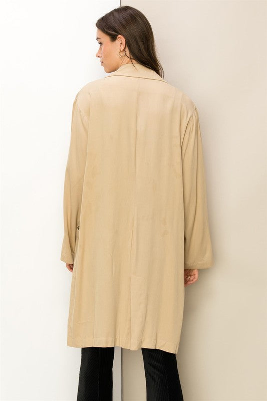 Adora Right Round Button Front Oversized Coat