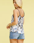 Floral spaghetti Strap Tank Top