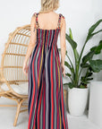 e Luna PLUS Striped Smocked Maxi Dress