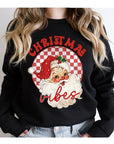 Christmas Vibes Unisex Fleece Graphic Sweatshirt