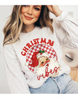 Christmas Vibes Unisex Fleece Graphic Sweatshirt