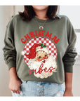 Christmas Vibes Unisex Fleece Graphic Sweatshirt