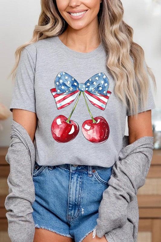 Bow America Cherry Graphic Plus Tee