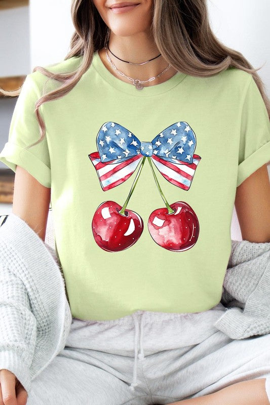 Bow America Cherry Graphic Plus Tee