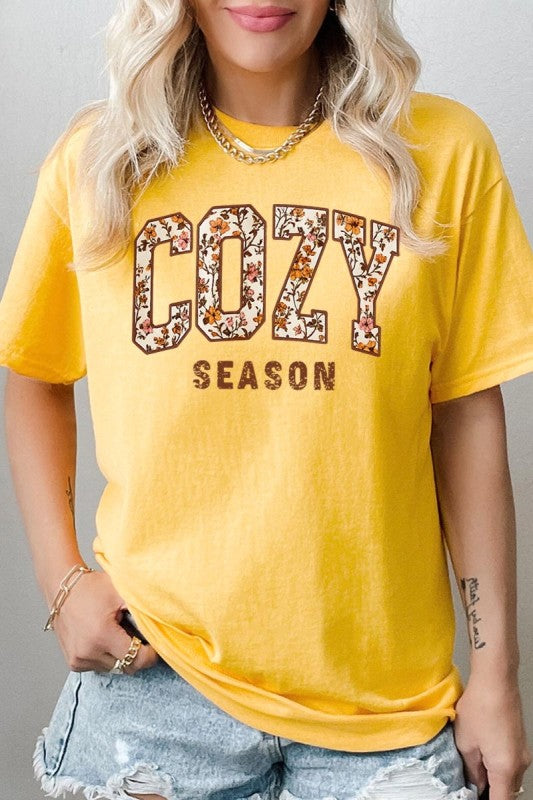 Cozy Season Graphic Plus Heavy Cotton Tee