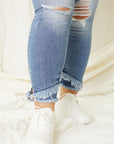 Plus Kan Can USA Mid Rise Ankle Skinny Jeans