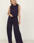 Plus Solid Draw String Pocket Jumpsuit