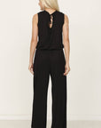 Plus Solid Draw String Pocket Jumpsuit