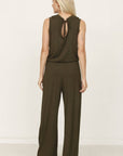 Plus Solid Draw String Pocket Jumpsuit