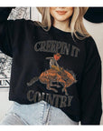 Creepin It Country Unisex Fleece Sweatshirt