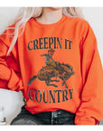 Creepin It Country Unisex Fleece Sweatshirt