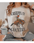 Creepin It Country Unisex Fleece Sweatshirt