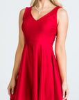 La Scala Sleeveless Dalia Flared Tricot Dress