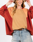 SAGE + FIG Mineral Wash Color Block Top