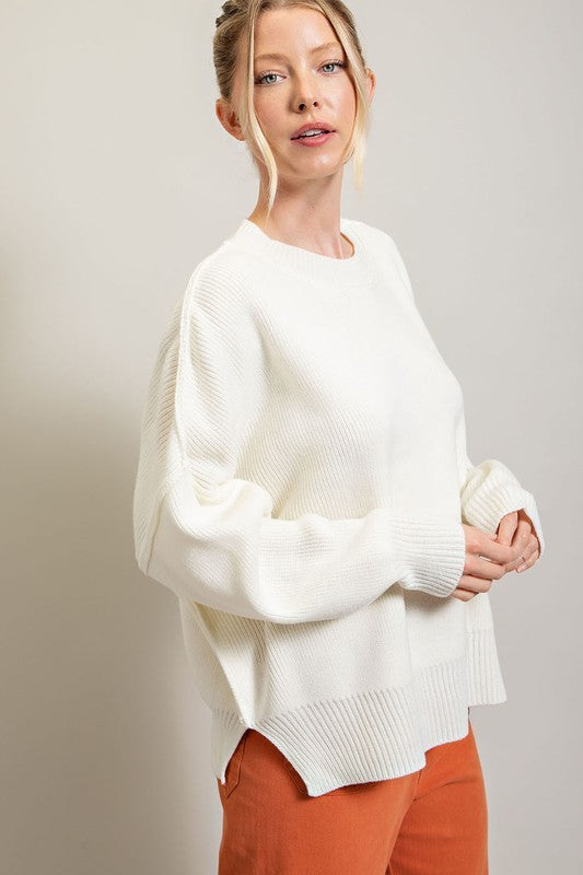 Eesome | Long Sleeve Ribbed Sweater
