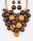 Mix Pearls Statement Necklace Set