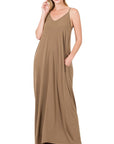 Zenana V-Neck Cami Dress in Multiple Colors - My Pampered Life Seattle