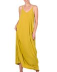 Zenana V-Neck Cami Dress in Multiple Colors