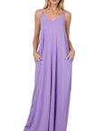 Zenana V-Neck Cami Dress in Multiple Colors