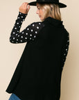 e Luna Polka Dot Turtleneck Top