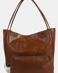 Fame Faux Leather Tote Bag