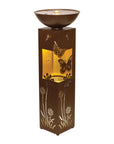 Floral and Butterfly Illuminated Fountain 36"H