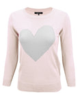 S/S Love Heart Crew-neck  12GG Pullover Sweater