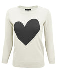 S/S Love Heart Crew-neck  12GG Pullover Sweater