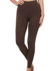 Zenana Cotton Full Length Leggings in Black - My Pampered Life Seattle