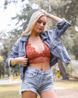 Crochet Daisy Longline Bralette