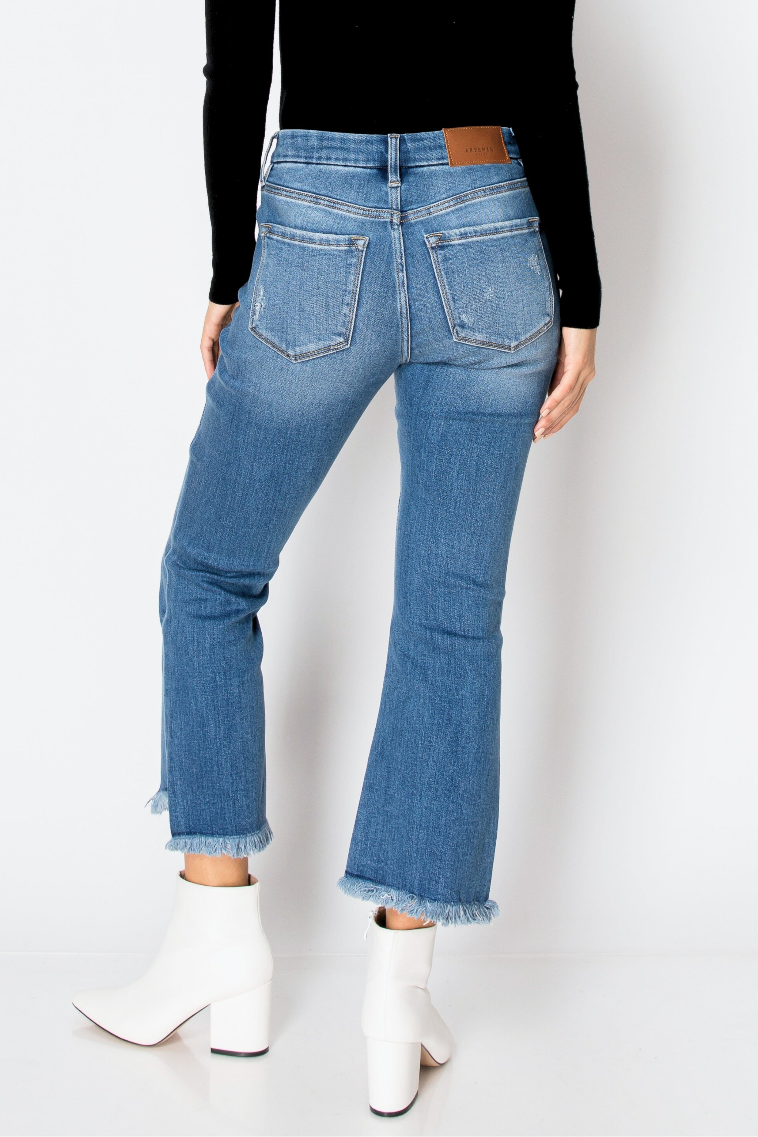 Artemis Vintage ECO Friendly Corset High Rise Crop Flare