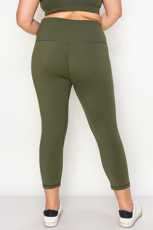 Yelete Buttery Soft Capri Activewear  Leggings