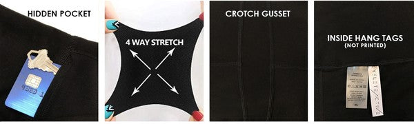 Yelete Buttery Soft Capri Activewear  Leggings