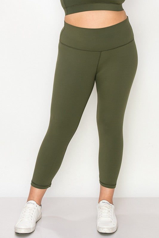 Yelete Buttery Soft Capri Activewear  Leggings