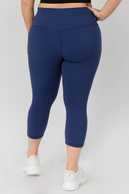 Yelete Buttery Soft Capri Activewear  Leggings