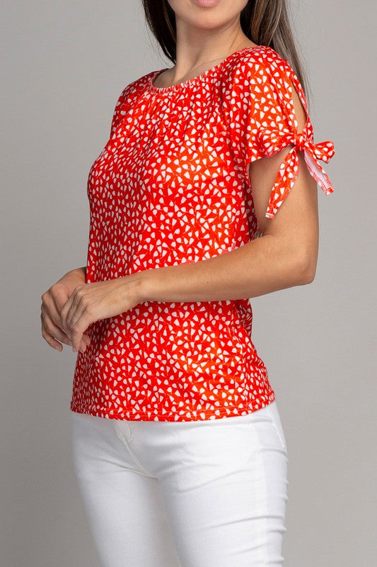 Tie Trim Blouse - Online Only