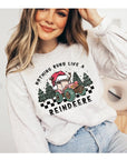 Nothing Runs Like a Reindeer Unisex Fleece Sweatshirt