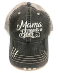 Mama Needs A Beer Embroidered Hat