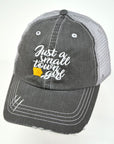 Just A Small Town Girl Iowa Embroidered Trucker