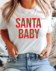 Leopard Santa Baby Graphic Tee