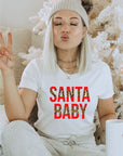 Leopard Santa Baby Graphic Tee