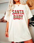 Leopard Santa Baby Graphic Tee