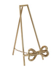 Gold Bow Plate Holder Easel 12.5"H