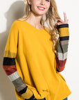 e Luna PLUS Cozy Colorblock Top